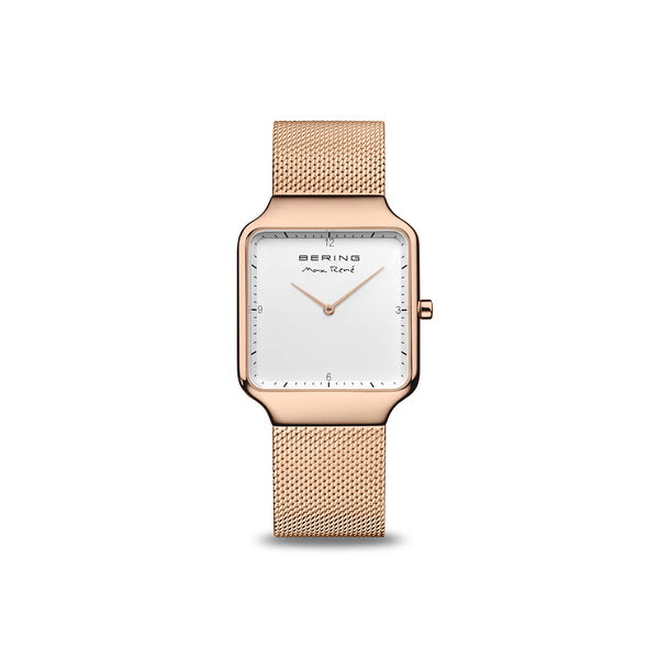 Womens Rose Gold Analogue Bering Max Rene Watch 15832-364