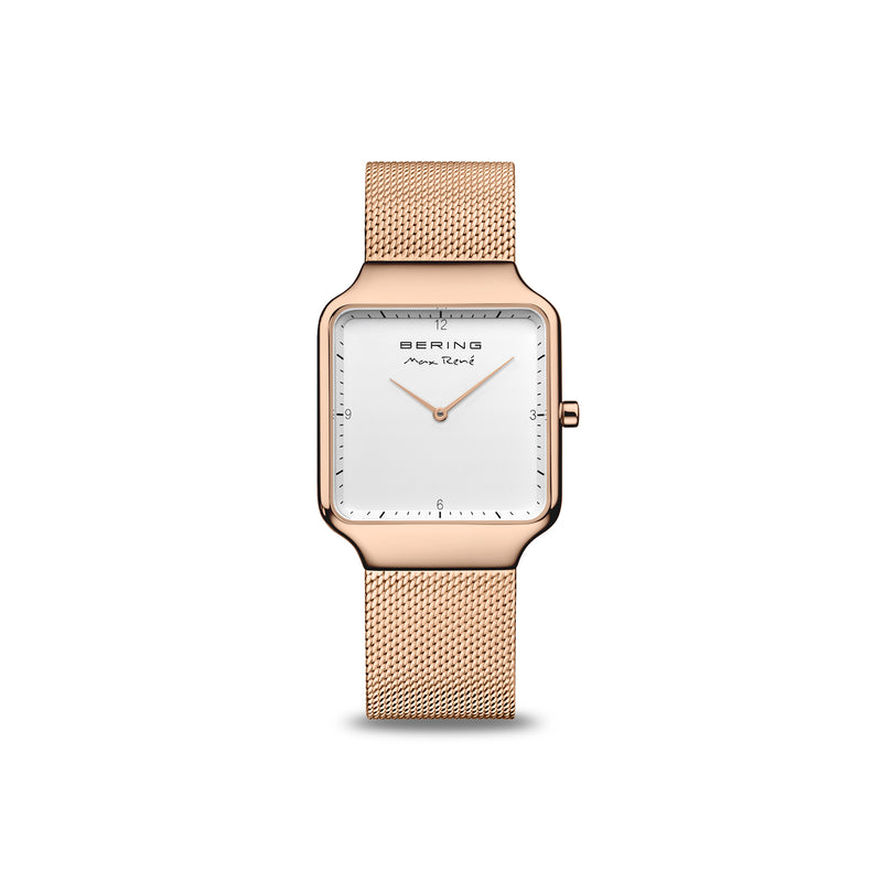 Womens Rose Gold Analogue Bering Max Rene Watch 15832-364