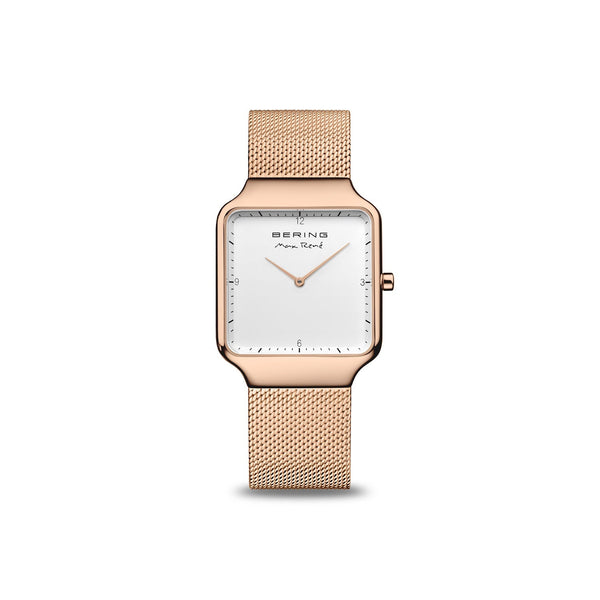 Womens Rose Gold Analogue Bering Max Rene Watch 15832-364