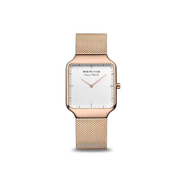 Womens Rose Gold Analogue Bering Max Rene Watch 15832-364