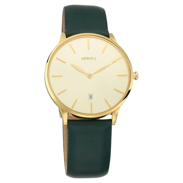 Titan Mens NT5064DL03 Gold Dial Watch