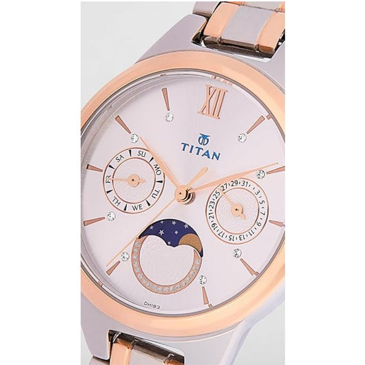 Titan Neo Silver Dial Women's Watch 2590KM01