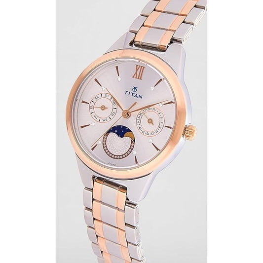 Titan Neo Silver Dial Women's Watch 2590KM01