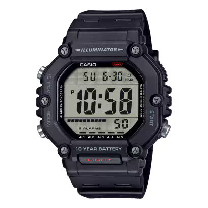Casio Youth Digital Black Men Watch D386 AE-1600H-1AVDF