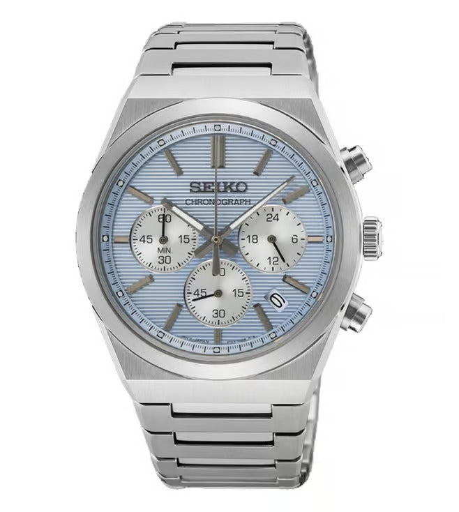 Mens 40 mm Seiko Sports Quartz Chronograph SSB459P1
