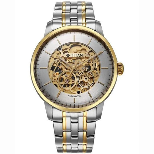 Titan 90110BM01 Golden Heart Watch