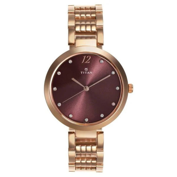 Purple NT2480WM02 Analog Watch