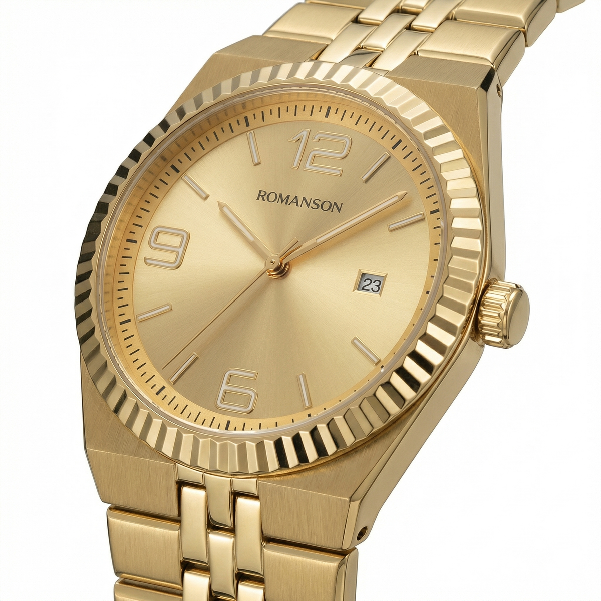 Romanson Classic Gold Men Watch TM6BS201MMGGD
