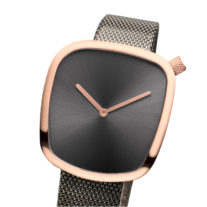 Womens Pebble Grey Analog Watch by Bering, 18034-369