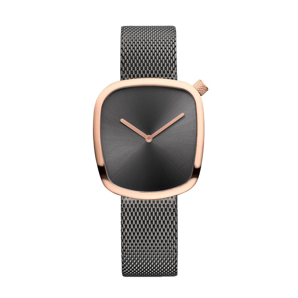 Womens Pebble Grey Analog Watch by Bering, 18034-369