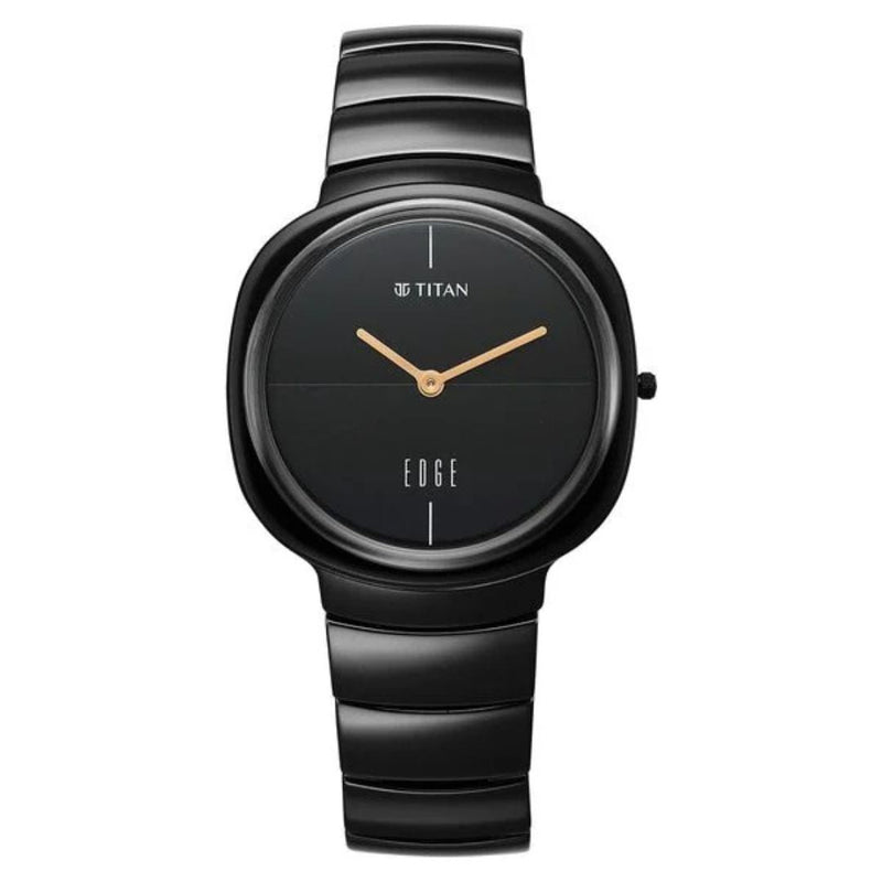 Black Stylish NT1841NC01 Titan Watch