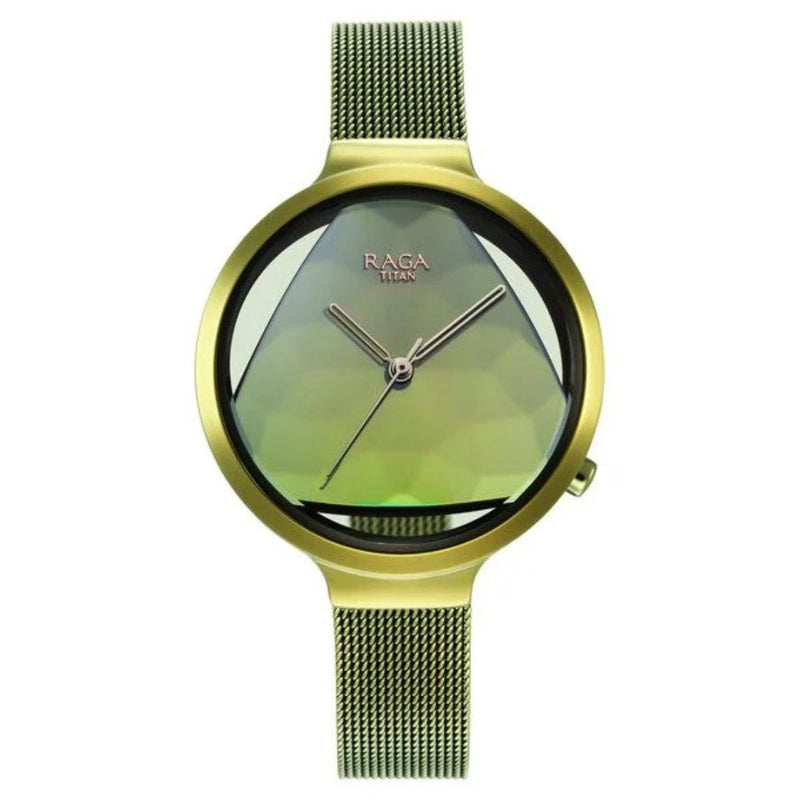 Green NT95134QM01 Raga Titan Watch