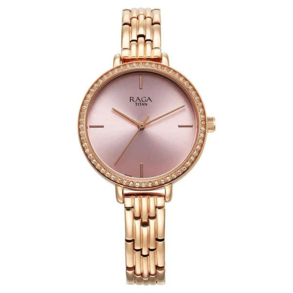 Pink NT95286WM01 Titan Watch