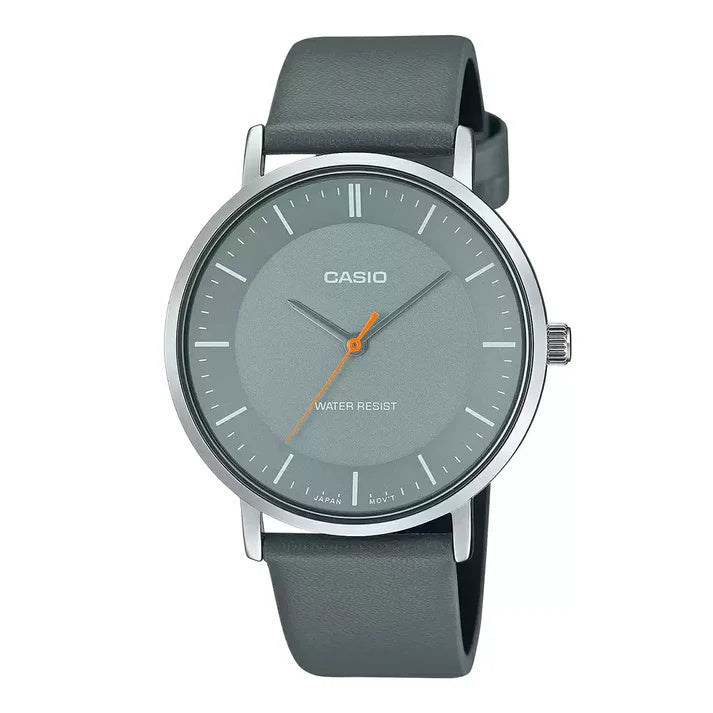 Casio Enticer Grey Dial Men Watch A2415 MTP-VT04L-8EDF