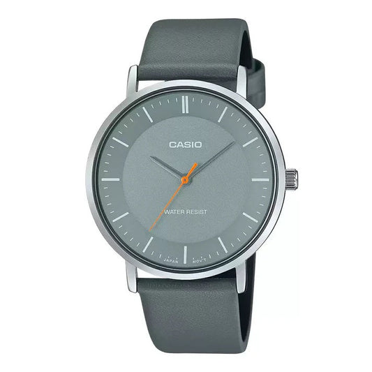 Casio Enticer Grey Dial Men Watch A2415 MTP-VT04L-8EDF