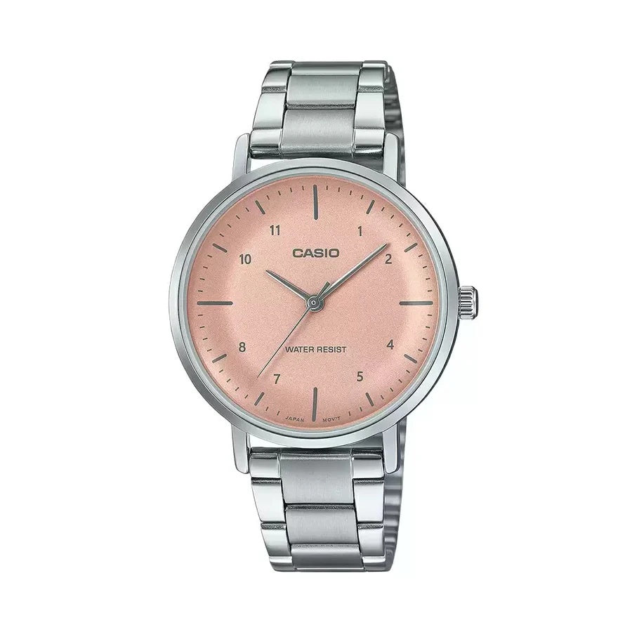 Casio Enticer Pink Dial Women Watch A2423 LTP-VT03D-4BDF