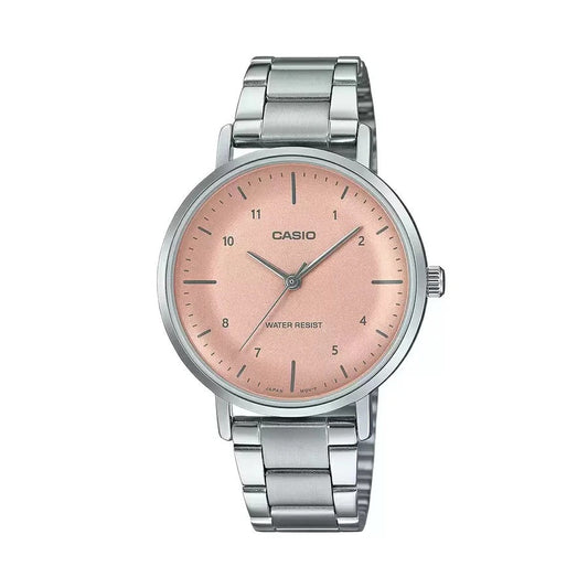 Casio Enticer Pink Dial Women Watch A2423 LTP-VT03D-4BDF