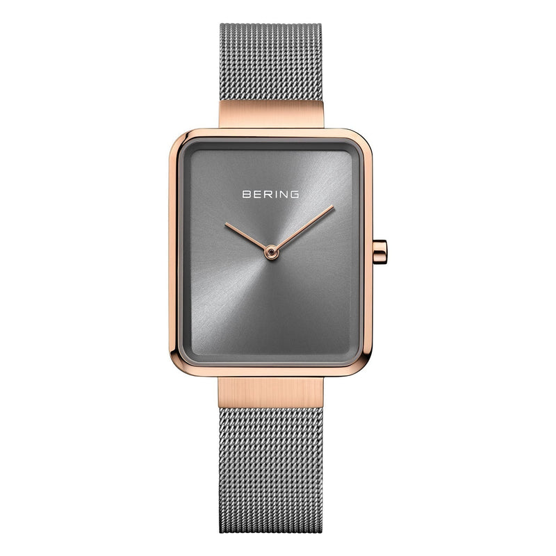 Womens Bering Grey Analogue Watch, 14528-369