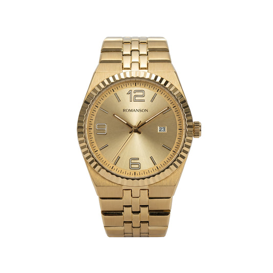 Romanson Classic Gold Men Watch TM6BS201MMGGD