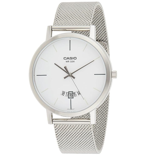 Casio Enticer Analog White Dial Men’s Watch – MTP-B100M-7EVDF (A1873)