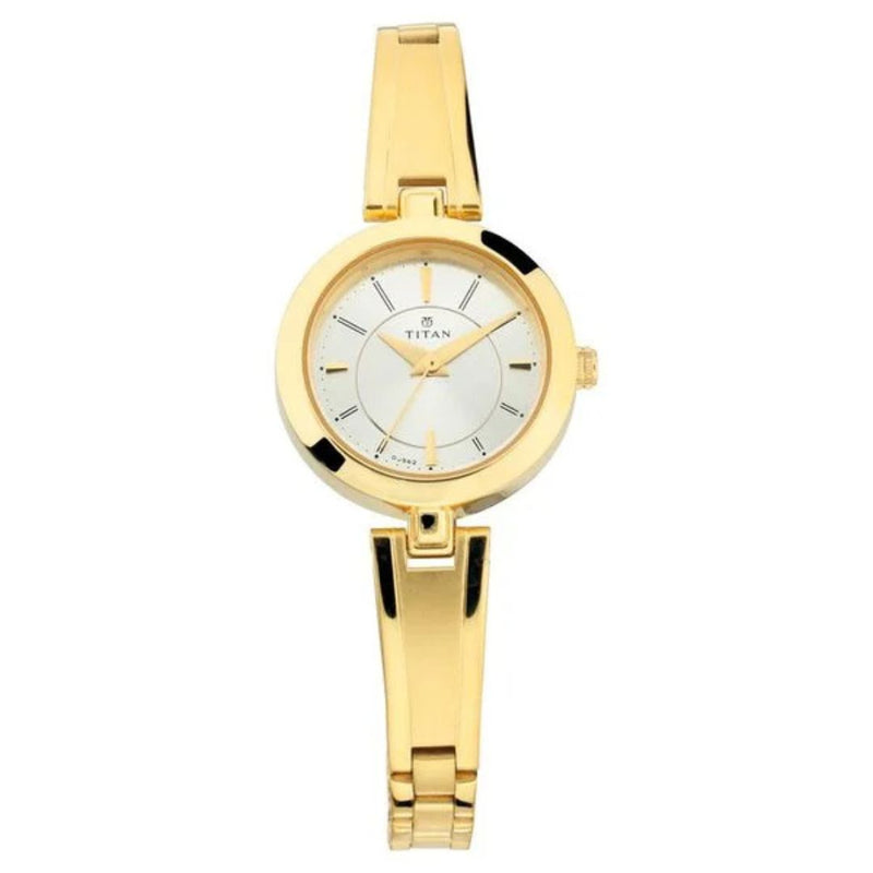Titan Quartz NN2598YM02 Golden Watch