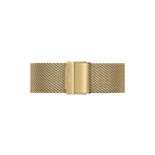 Classic Mesh Gold Case With Black Dial Watch DW00100631K