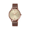 Casio Enticer Analogue Rose Gold Dial Women’s Watch – LTP-E157MR-9ADF (A1693)