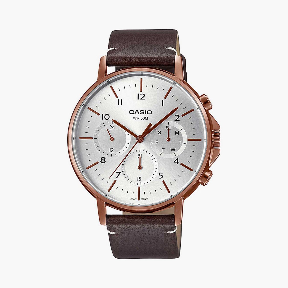 Casio Enticer Analog White Dial Men’s Watch – MTP-E321RL-5AVDF (A1850)