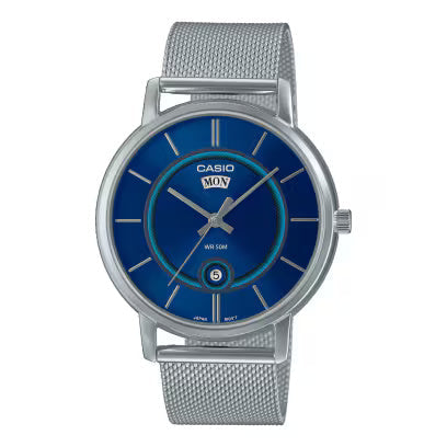 CASIO Enticer Blue Dial Men Analog Watch  - For Men A2049 (MTP-B120M-2AVDF)