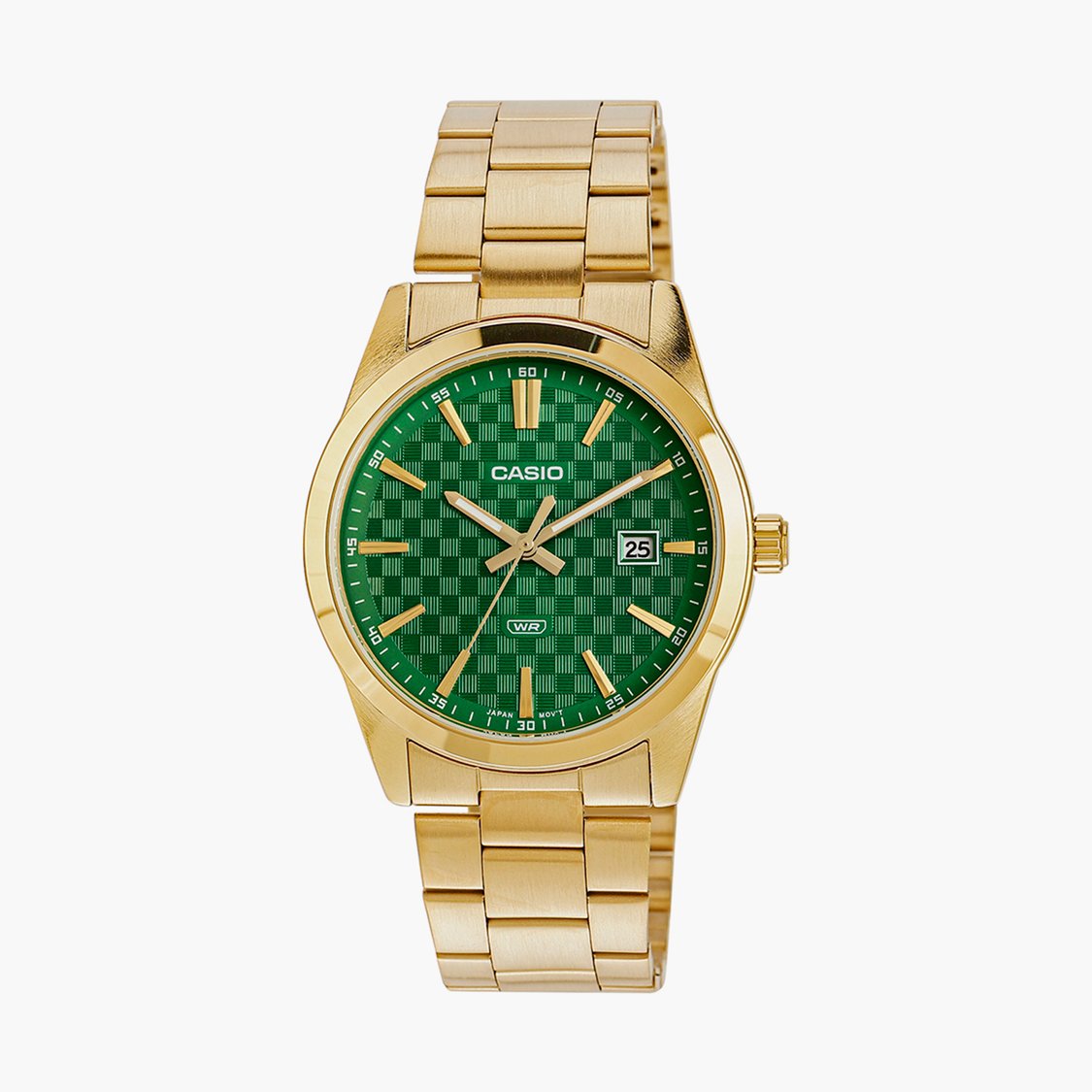 Casio Enticer Analog Green Dial Men MTP-VD03G-3AUDF (A2246)
