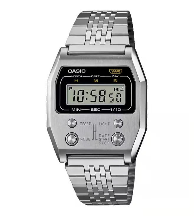 Silver Digital Dial Silver Band D326