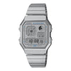 Casio Vintage Digital Silver Dial Unisex Watch – Silver Stainless Steel Strap (D389)