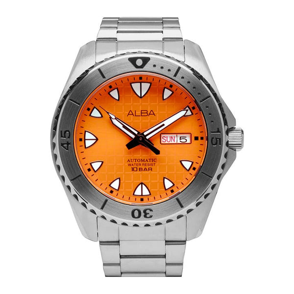 AL4581X1 Automatic Watch with Orange Patterned Dial