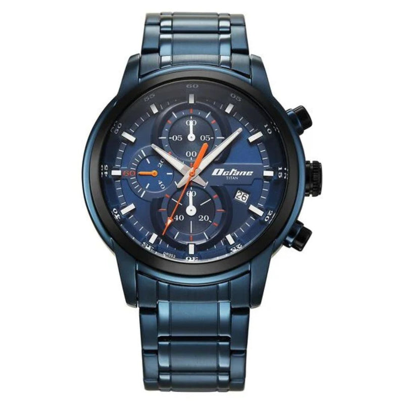 Blue 90086KM08 Mens Titan Watch