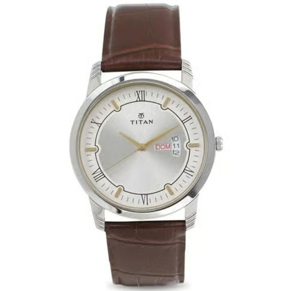 Analog Silver 1774SL01 Titan Watch