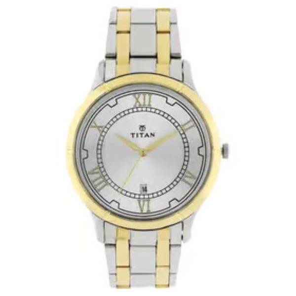 Titan 1775BM01 Mens Steel Watch