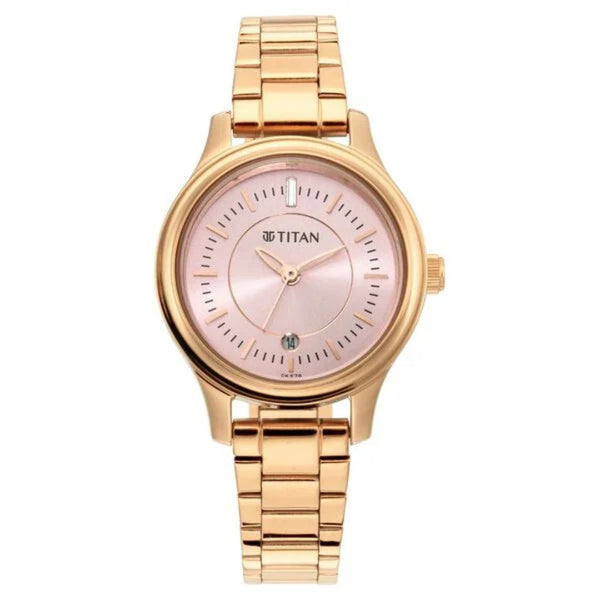 Pink Dial 2638WM01 Titan Watch