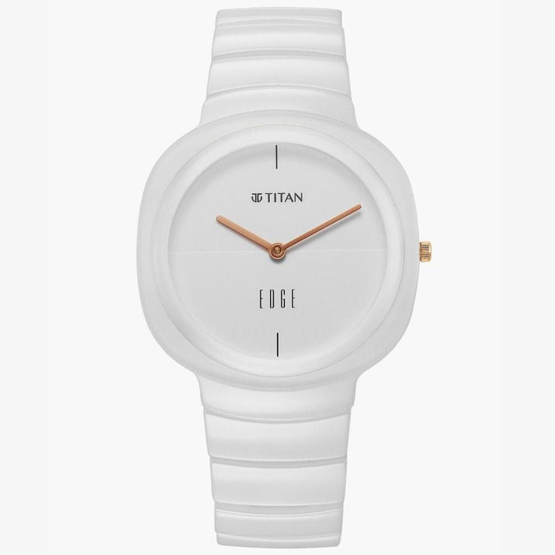 Womens 2757QC01 Edge White Watch