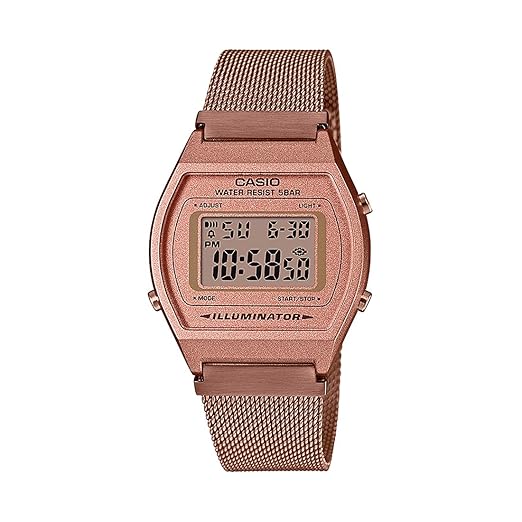 Casio Vintage Digital Rose Gold Dial Unisex Watch – B640WMR-5ADF (D216)