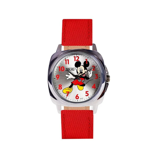 Watch with Silver Dial & Red Strap for Boys Kids, from House of Titan Kids Watch 16055SL01