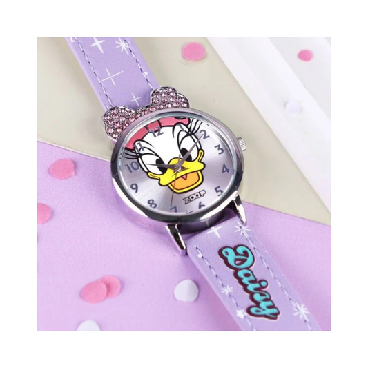 Disney Daisy Silver Dial & Purple Strap for Girls Kids, from House of Titan Kids Watch 26055SL01