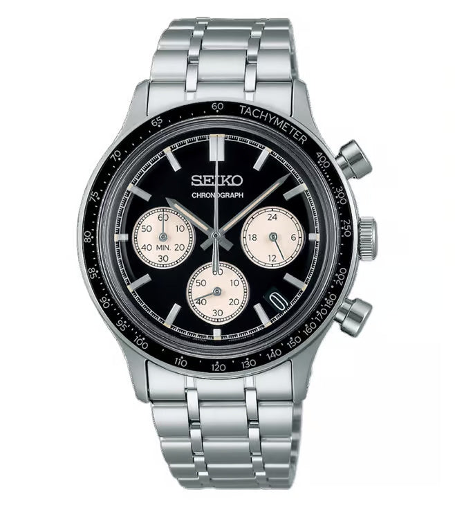 Mens 38.7 mm Seiko Sport Quartz Chronograph SSB479P1