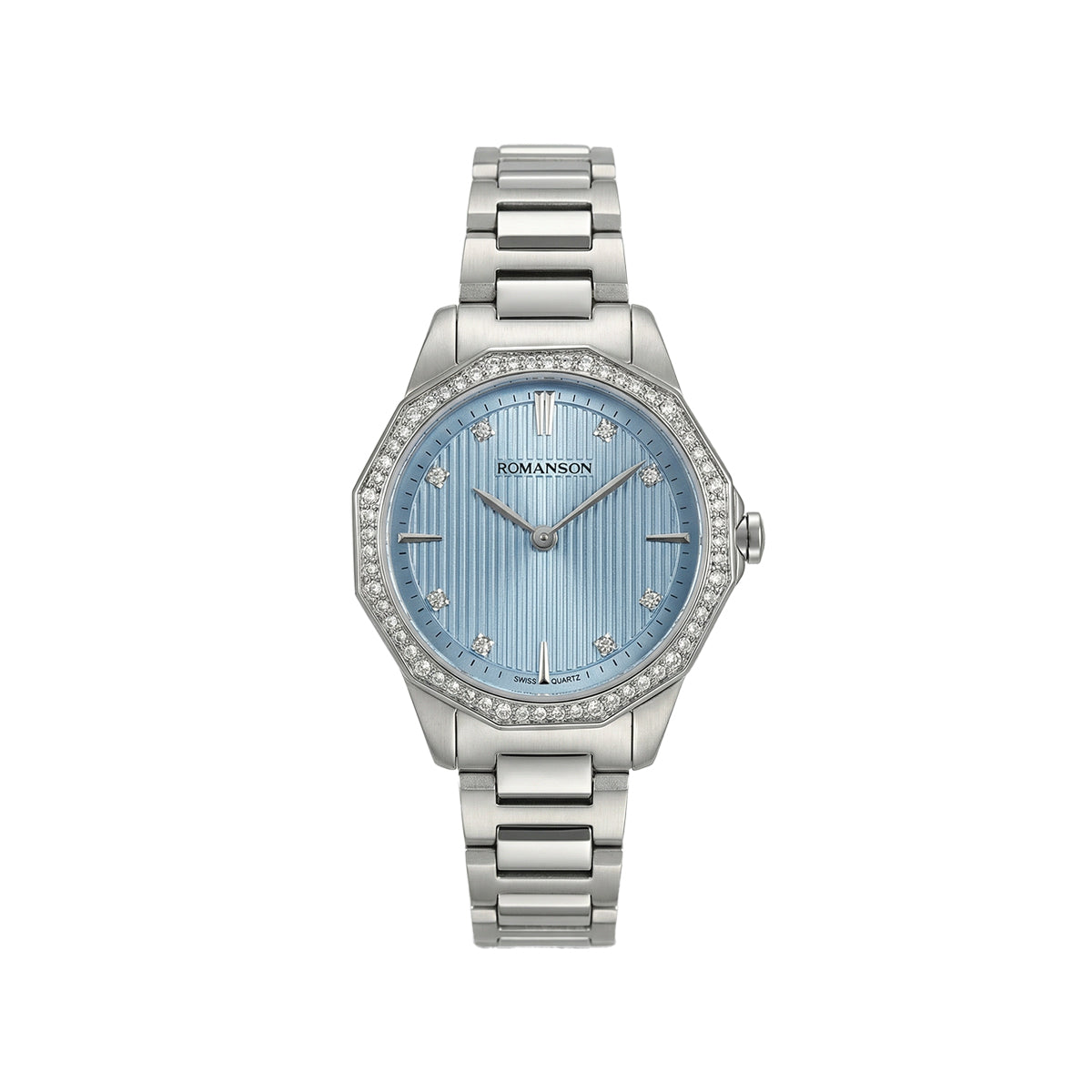 Romanson Classic Silver Women Watch RM5BF507QLWBU
