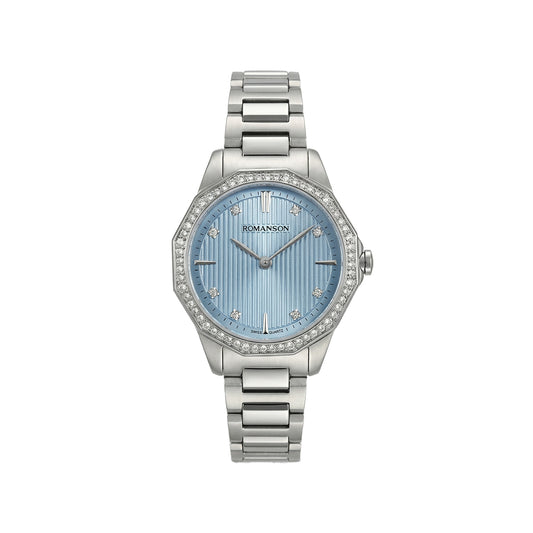 Romanson Classic Silver Women Watch RM5BF507QLWBU