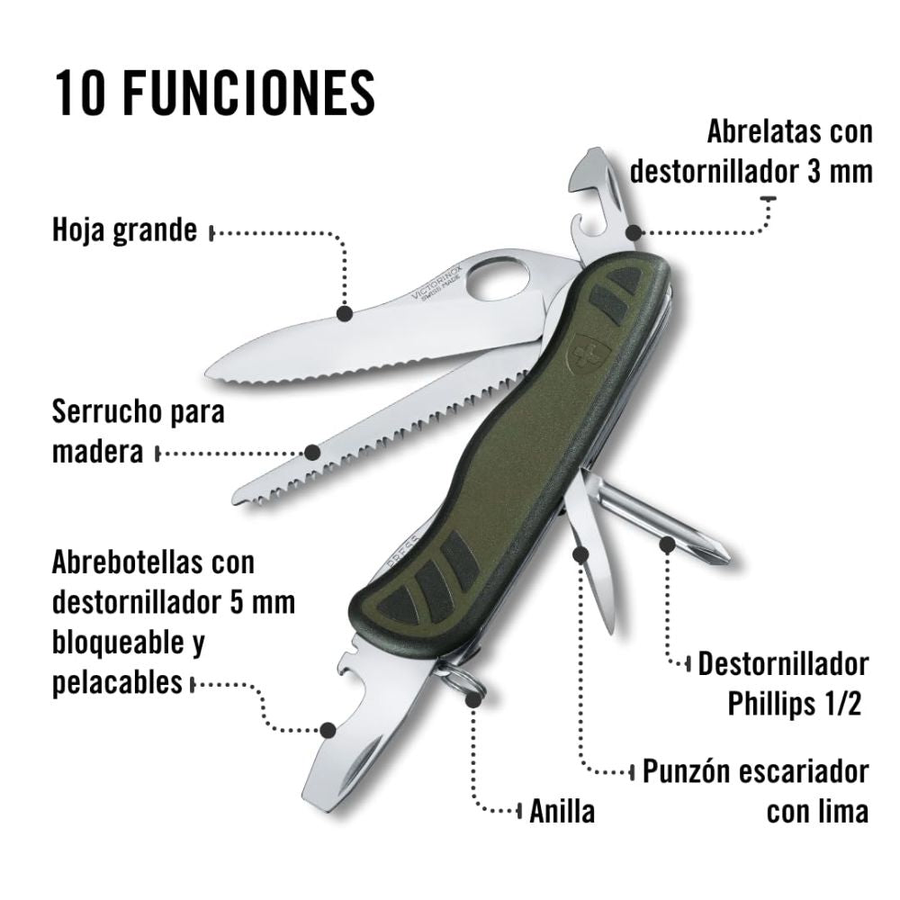 Victorinox Soldier Collection Green Knife 0.8461.MWCH