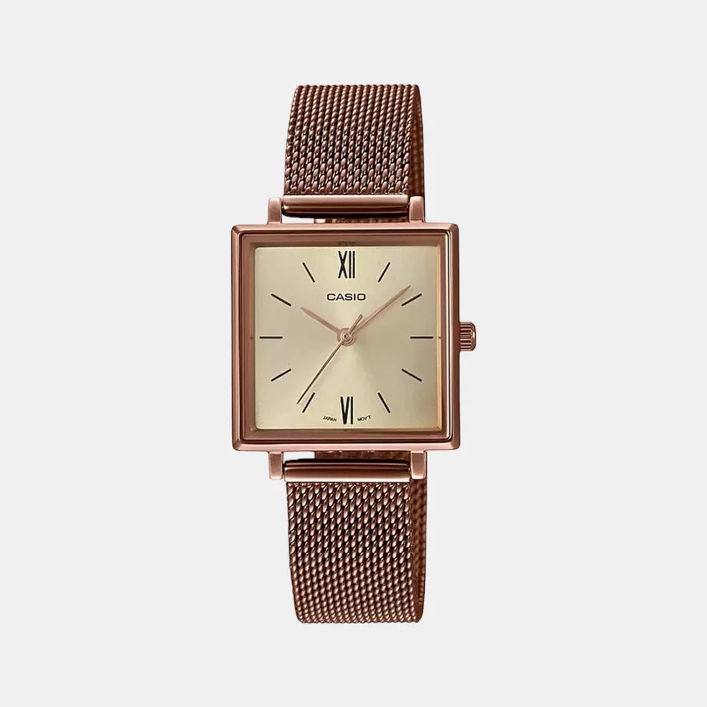 Casio Enticer Analog Rose Gold Dial Women’s Watch – A1548