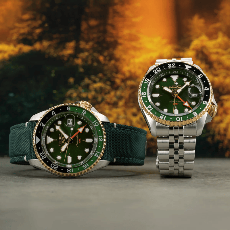 India Limited Edition Seiko 5 Sports Forest Green Sunrise (SSK050K1)