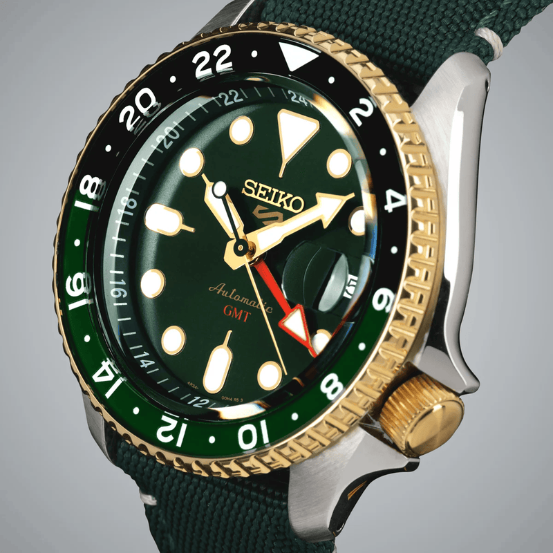 India Limited Edition Seiko 5 Sports Forest Green Sunrise (SSK050K1)