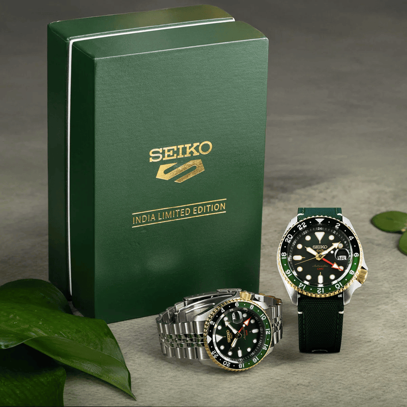 India Limited Edition Seiko 5 Sports Forest Green Sunrise (SSK050K1)