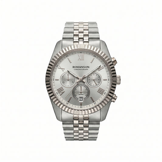 Romanson Quartz Silver Men Men's Watch TM6A28HMWWH
